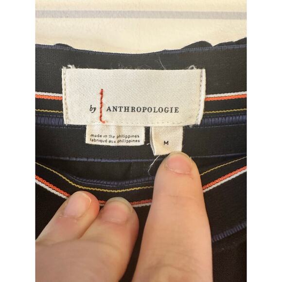 Anthropologie High Rise Black Zip Ankle Legging Trousers Capsule Travel Medium - Picture 6 of 10